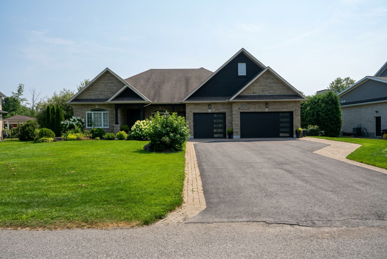 Modern Steel — Triple Bay garage door installation in Stittsville